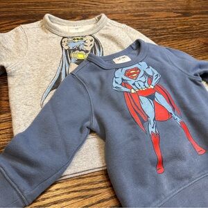 Two DC superhero Baby GAP pull over 18-24 MONTHS